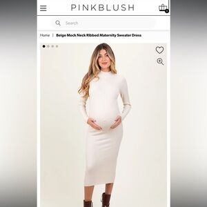 Tea n Rose Cream Ribbed Sheath Dress